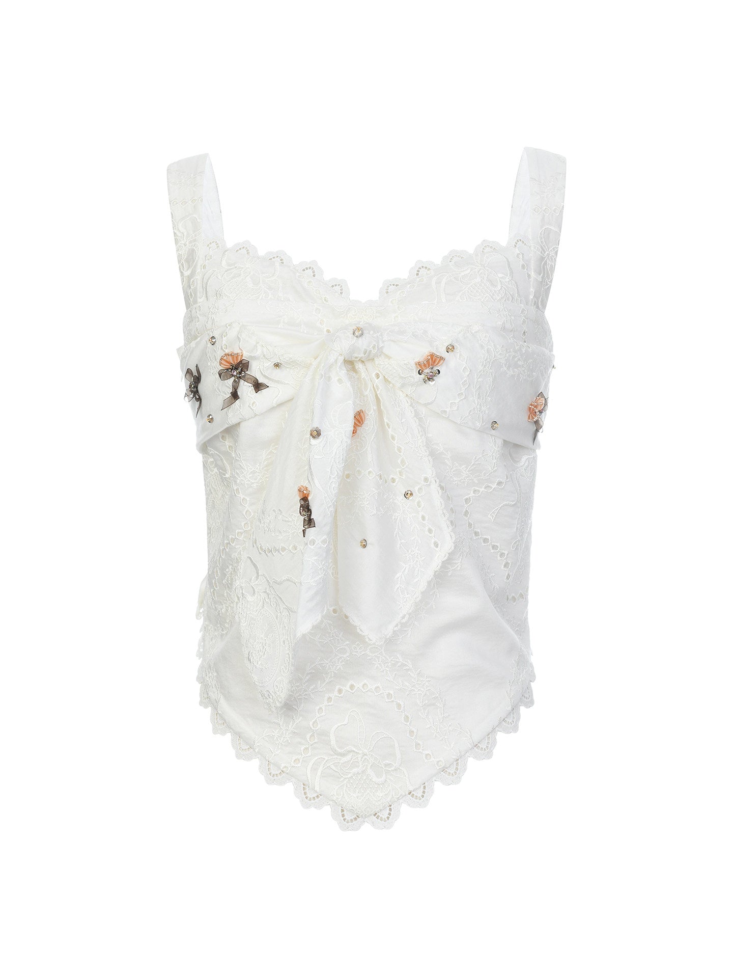FAME Rococo Island Wave Frolicking Fake Two-piece Suspender Top - LUCAS