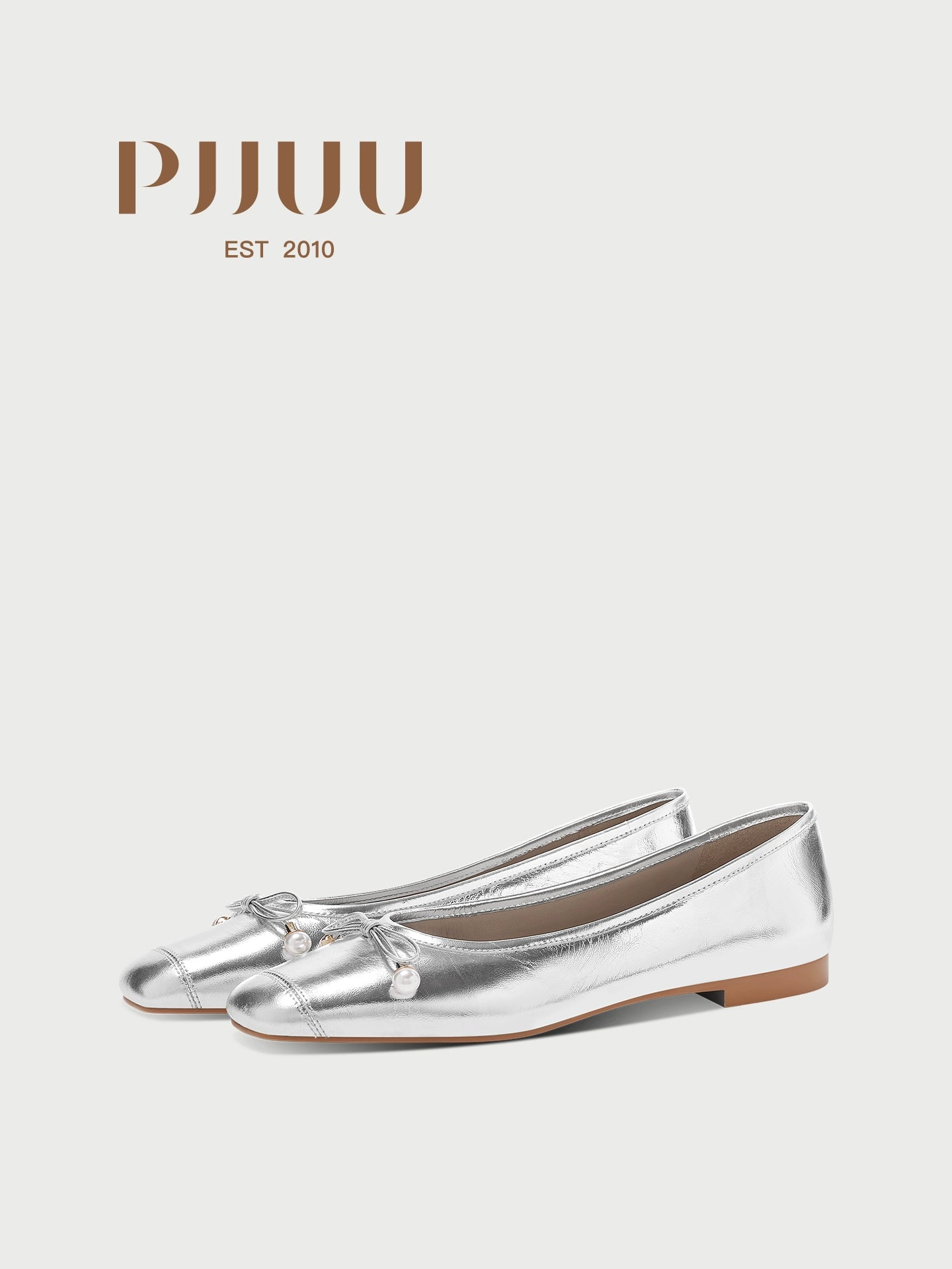 PJJUU Classy round toe flats pumps- CONK.