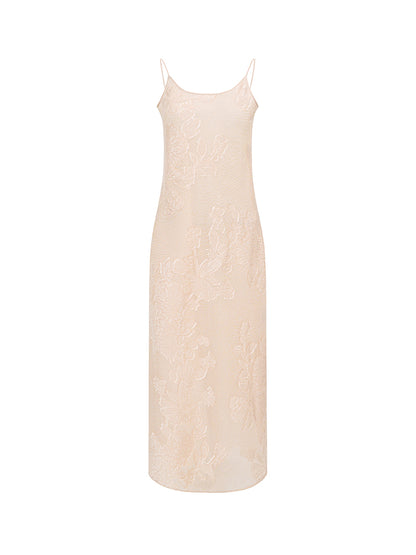 M essential Mackay Chazen silk jacquard disc button-up stand collar shirt pant set - eigiu.