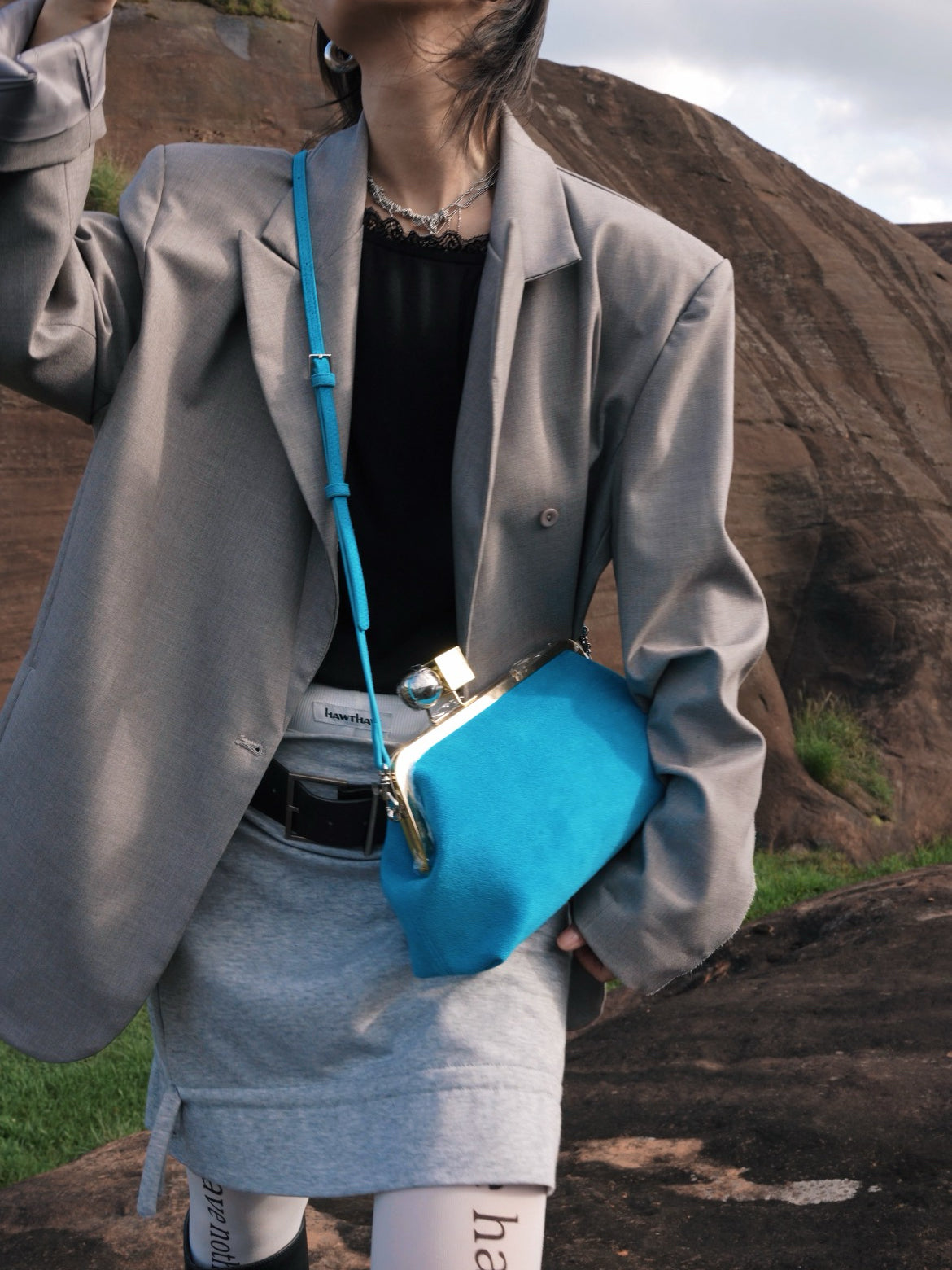 IUBALLET Star Rail Buckle New Mouth Gold Bag - DISTRESS.