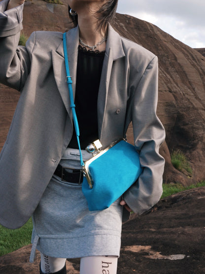 IUBALLET Star Rail Buckle New Mouth Gold Bag - DISTRESS.