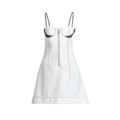 TINY IN bra embellished slip cinched waist slim small sexy dress - CIA