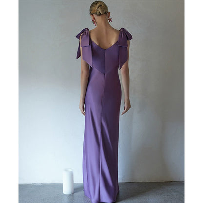 GOUDIN women's noble purple performance dress-KASIA.