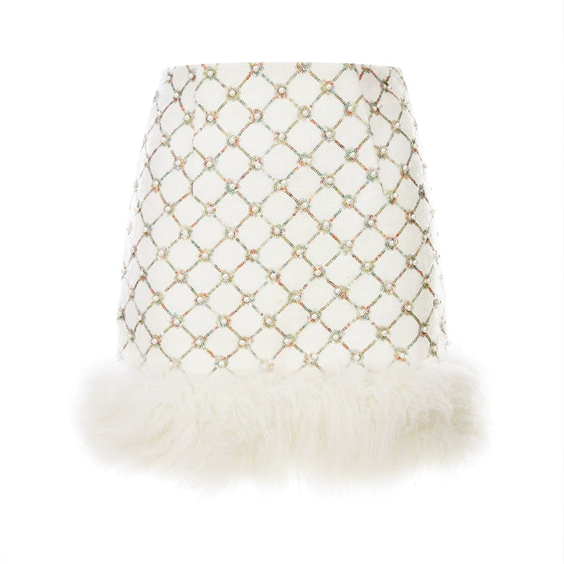 Wardrobes By Chen Elegant Embroidered Sequin/Bead Jacket/Short Skirt-Jay