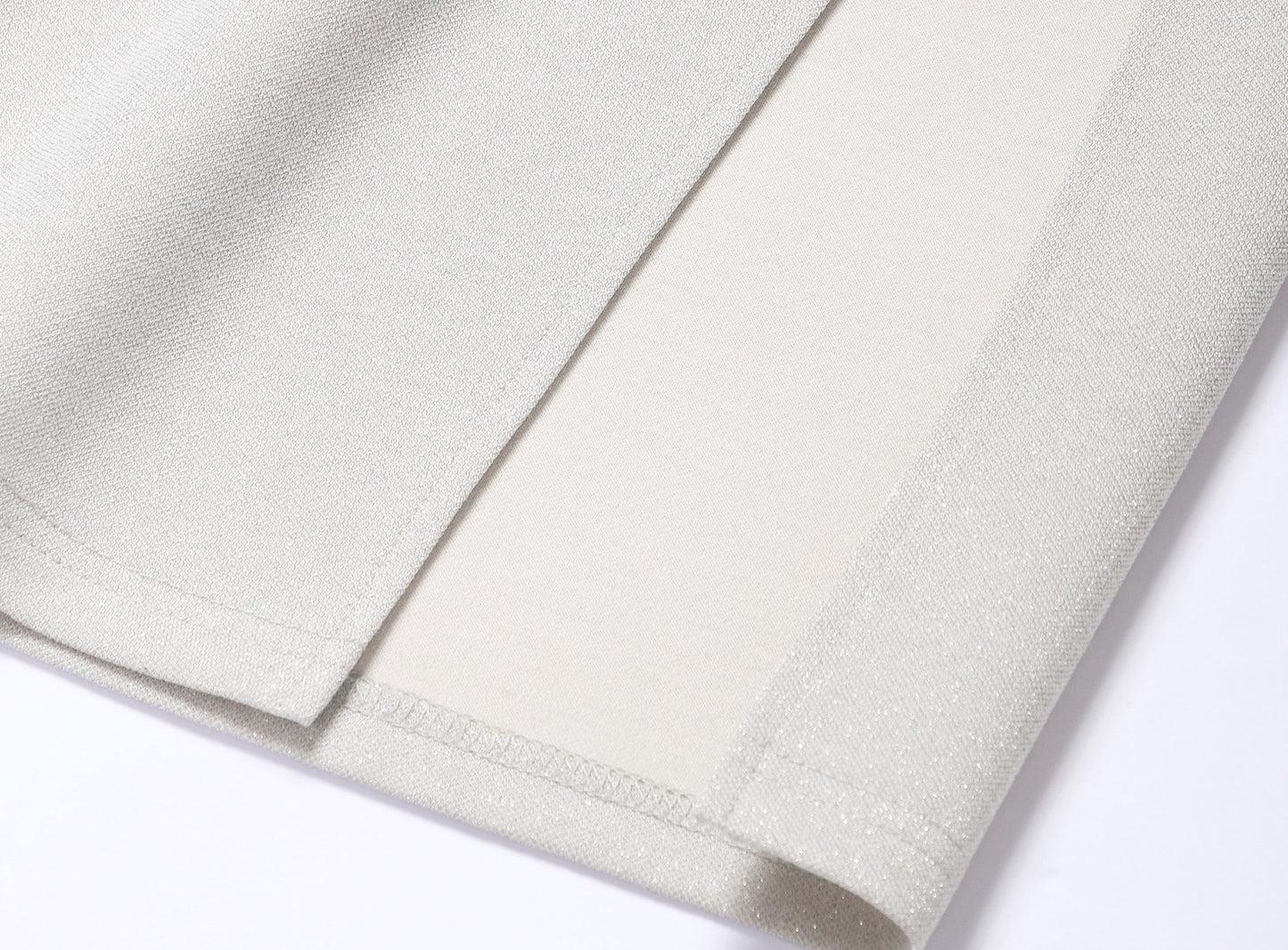 WANGXO | Shiny Silk Stretch Roman Knitwear Square Neck Hip Dress-MIRE.