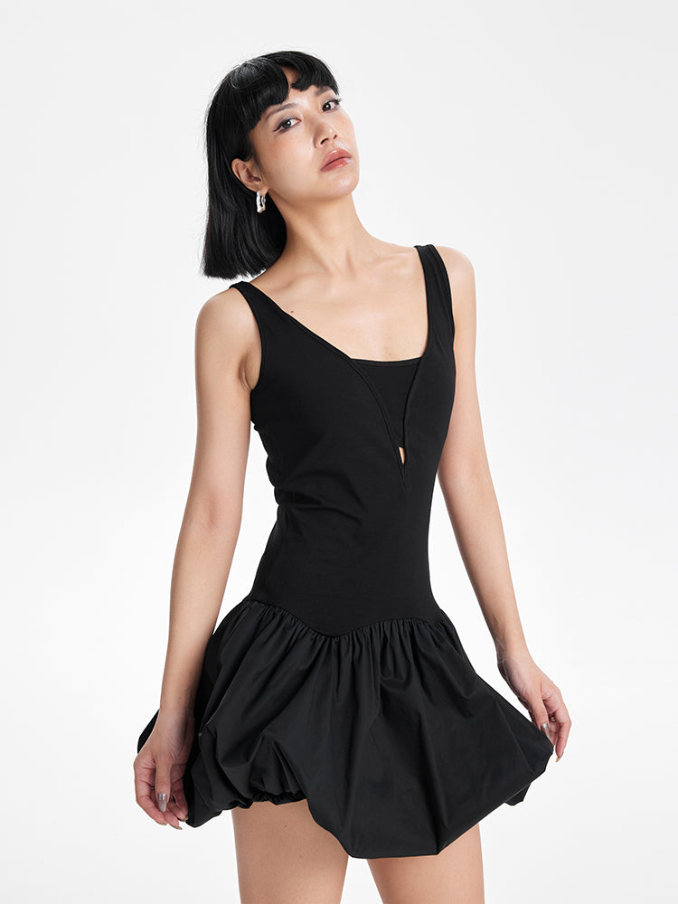 TINY IN vest-style dress with ballerina-style sleeveless slim ties-PIPO