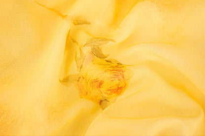 HECO Chinese Floral V-neck Asymmetric Hem Long Dress - DOMINION.