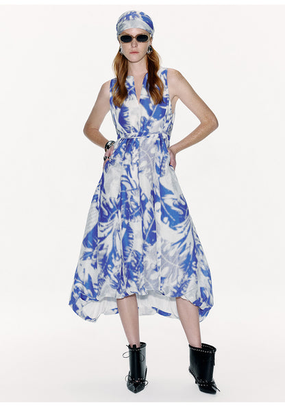 ATELIER MISS LU  Silk and Linen-blend Backless Bud Dress - TYLER