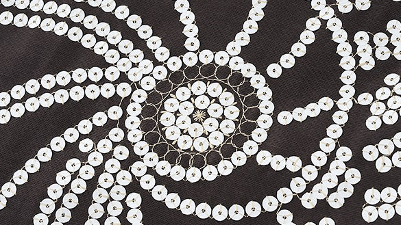 ZHUCHONGYUN heavy beaded embroidered linen vest-SNAIL.