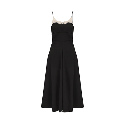 ATELIER MISS LU Spring/summer Bubble Texture Spell Receiver Waist Slip Dress - EVADE.