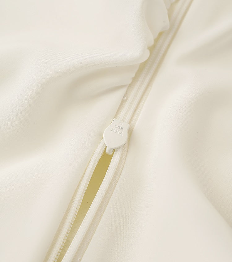 HECO Chinese Acetate Small Square Neck Short Sleeve Top- BEAK.