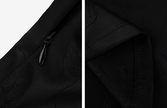 HECO Chinese Acetate V-Neck Waist Small Vest Top - ZEPH.