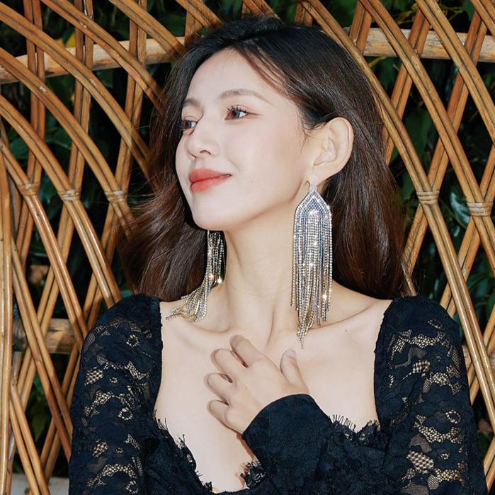 DOLLY High End Blue Diamond Earring-JUA