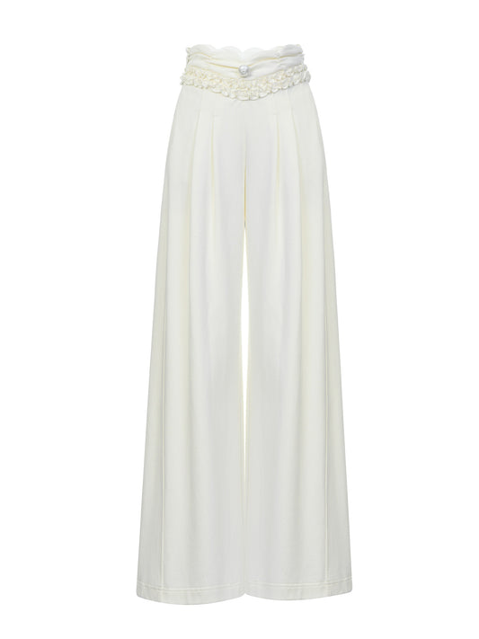 FAME Rococo Embroidered Lacey Pants- ANTHONY
