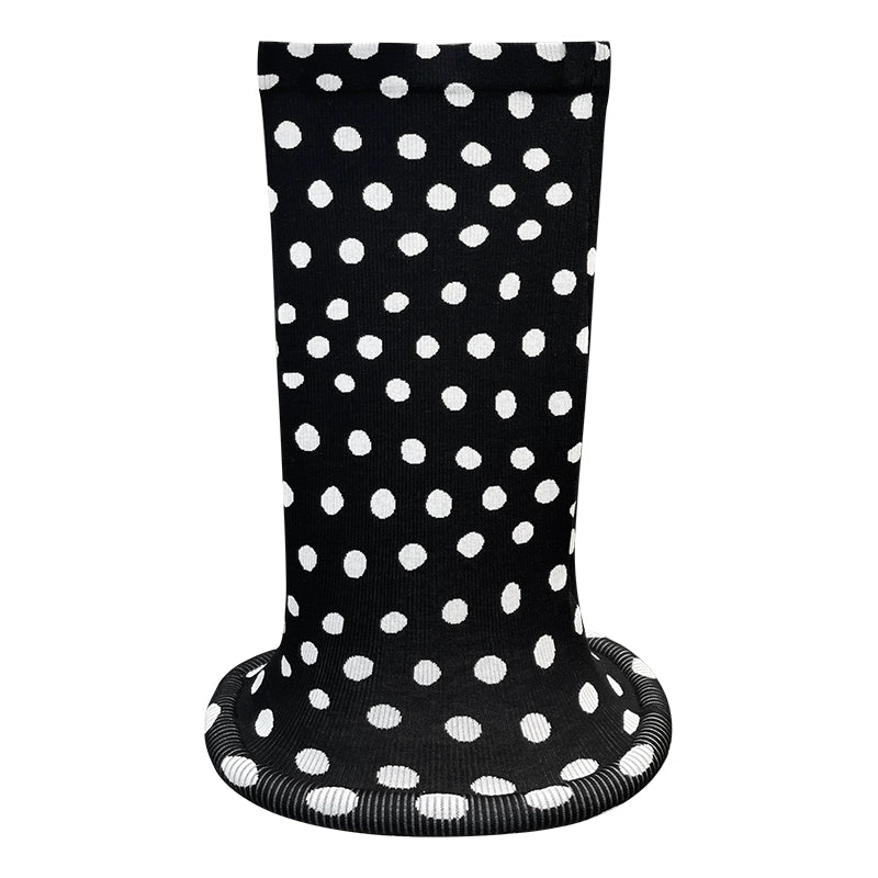 ANNAKIKI women's clothing black shaped polka dot skirt knitted hip skirt-SUZY