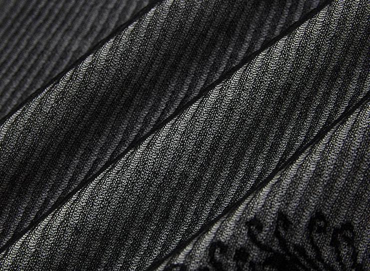 ZHUCHONGYUN jacquard round neck short sleeve T-shirt-WEBS.