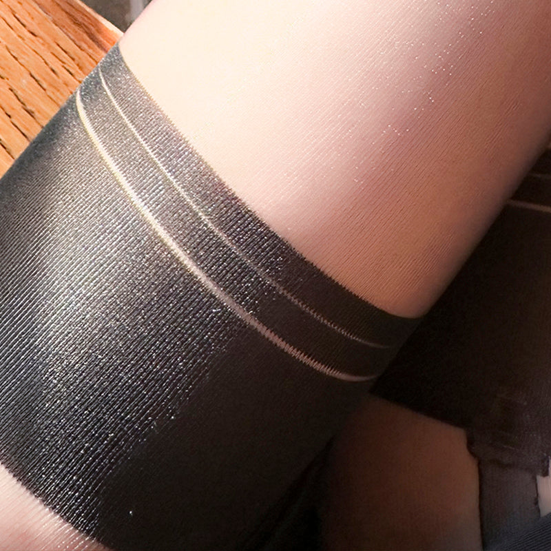 Le Palais Vintage Elegant Sexy Rear Vertical Line Fake Garter Belt Keyhole Pantyhose-Uriel
