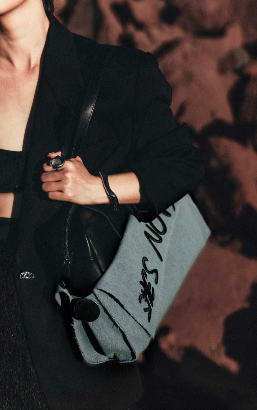 IUBALLET Two-Faced Large Blue Bag - WORD.