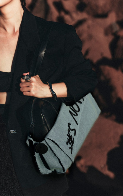 IUBALLET Two-Faced Large Blue Bag - WORD.