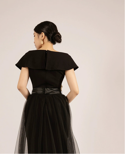 BAISHA New evening banquet host niche high-end temperament slim dress- TAKE.