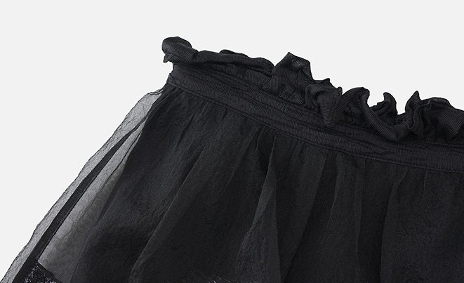 ZHUCHONGYUN sheer floral back slit bud-shaped skirt - TOPPER.