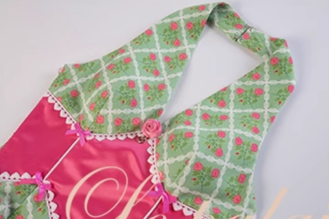 Le Palais Vintage Original Floral Cinched Waist Large Open Back Sexy Slim Dress-MICHE