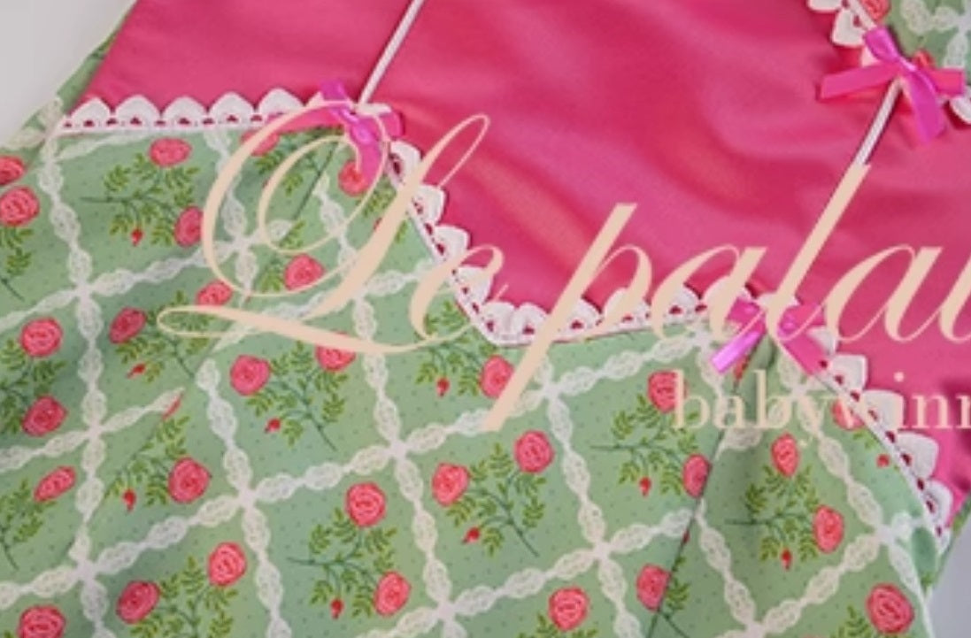 Le Palais Vintage Original Floral Cinched Waist Large Open Back Sexy Slim Dress-MICHE