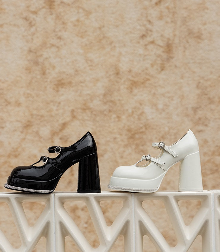 SHOESZOOO Platform Maryjane High Block Heels - SWADE.