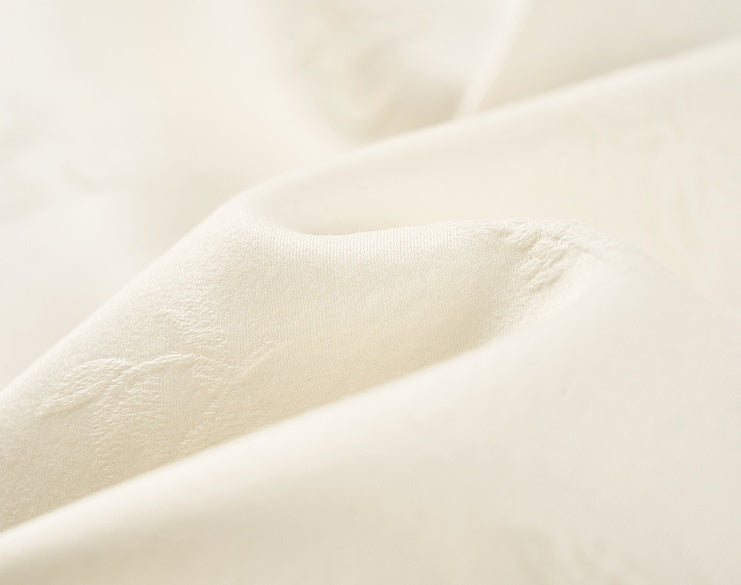 COMME MOI Lu Yan designer high-intelligence commuter silk wool jacquard wide-leg pants - BIEBER.