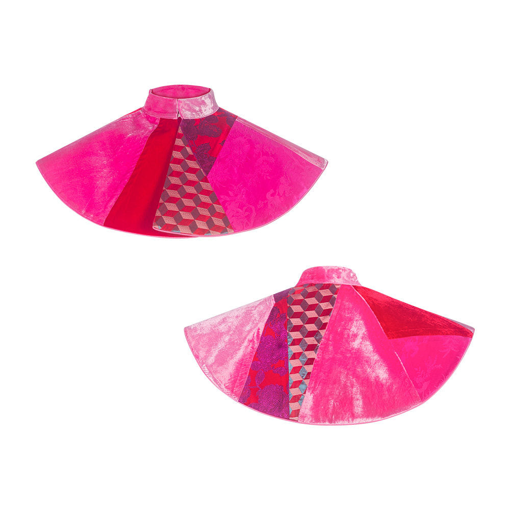 TUYUE Silk velvet satin woven flowers cloud shoulders accessory - BONNIE.