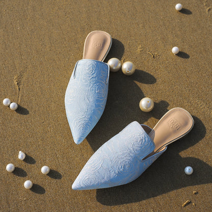 B-FEI  elegant French pointed sandals mules-CLAIRE.