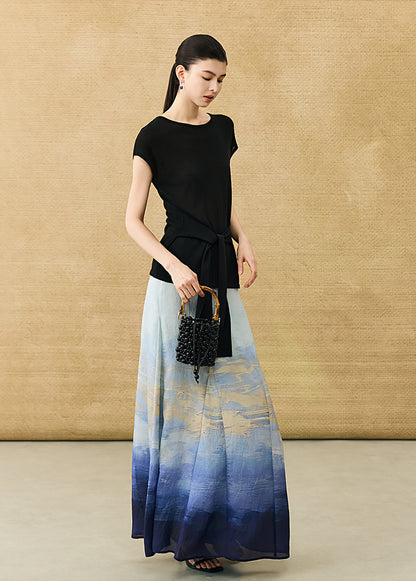 HECO Chinese Atmosphere Summer Drape Elegant Straight Skirt - MUSC.