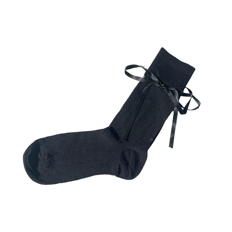 Le Palais Vintage Luxury Ribbon Cotton Socks-Gaby