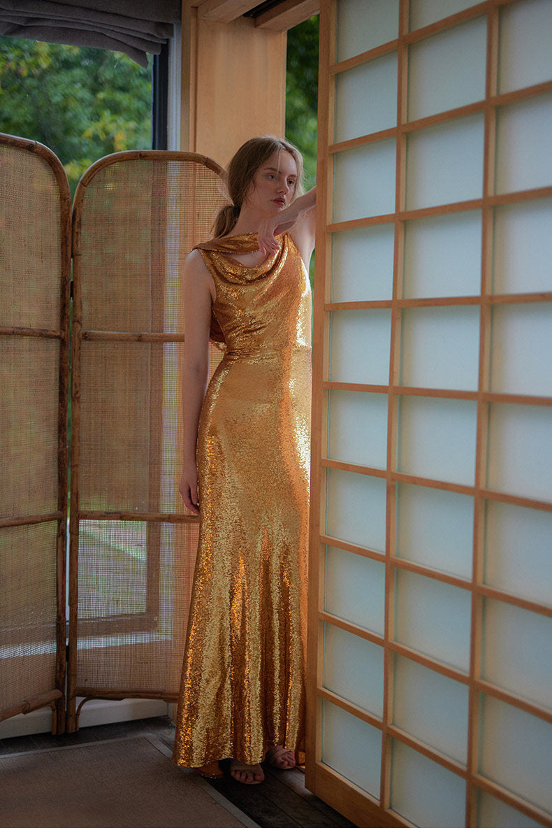 GOUDIN backless small evening dress-JAWA.