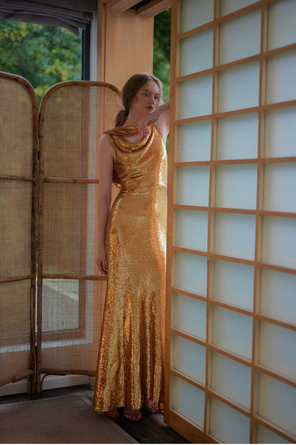 GOUDIN backless small evening dress-JAWA.