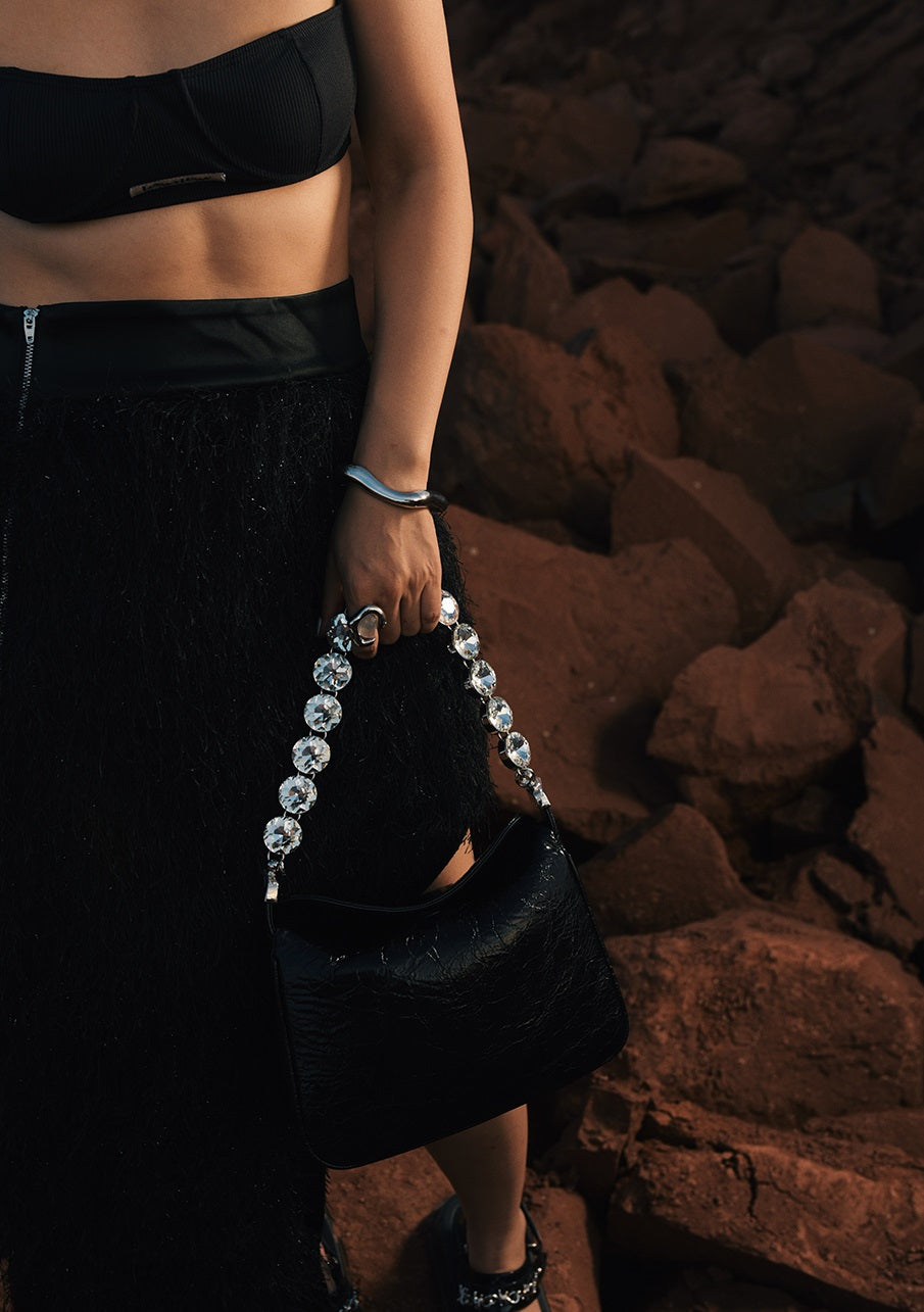 IUBALLET Pinched Light Man Diamond Chain Armpit Bag - GRANT.