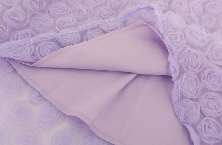 DOLLY High End French Style Violet Sleeveless Halter Neck Loose Dinner Dress-Flower  (V)