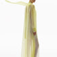 Pastel yellow white gradient summer holiday vacation flowly maxi long maternity expecting mother gown dress barbie.