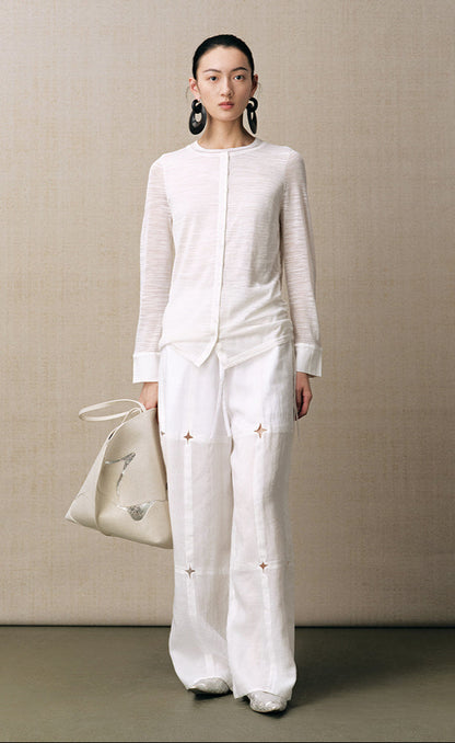 ZHUCHONGYUN new Chinese knitted long-sleeved top-CANSA.