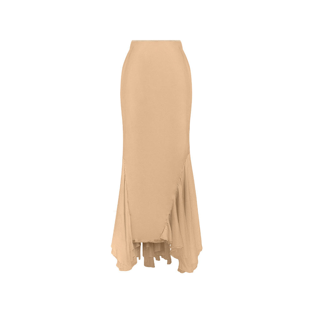 TUYUE mulberry silk maxi mermaid skirt- VIVIAN.