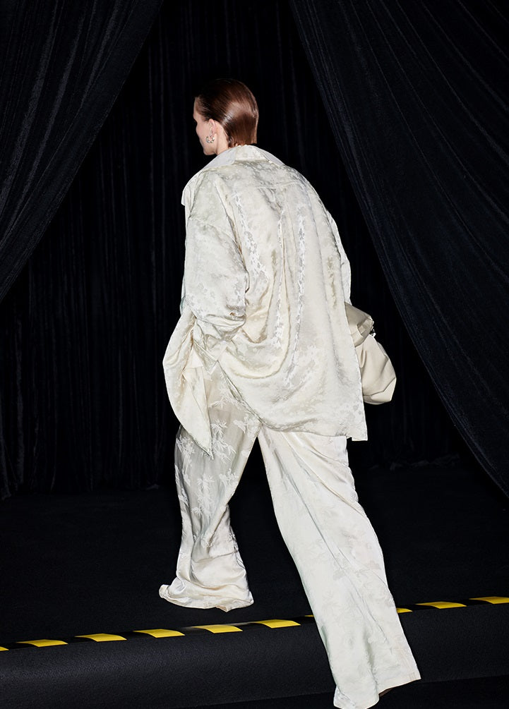 M essential Mackay designer Jacquard cool oversized shirt - sieive.