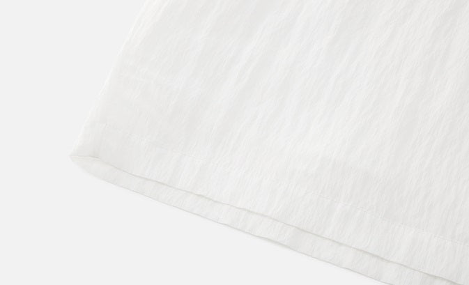 ZHUCHONGYUN white pleated adjustable pocket cocoon-shaped straight skirt-NODE.