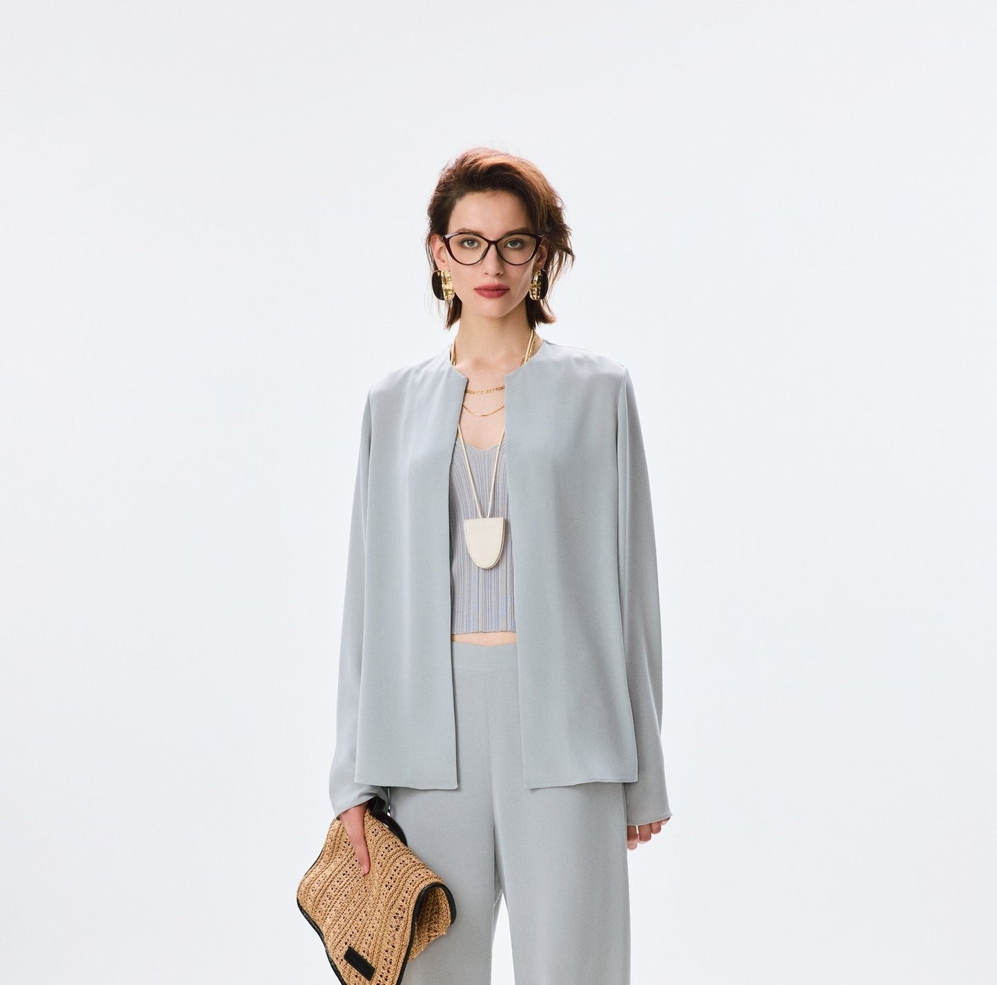 ANNASPEAK  light and cool jacket trousers high-end set-MAC.