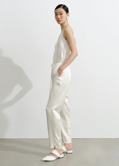 COMME MOI Lu Yan designer's new women's V-neck acetate satin camisole - MARTINS .