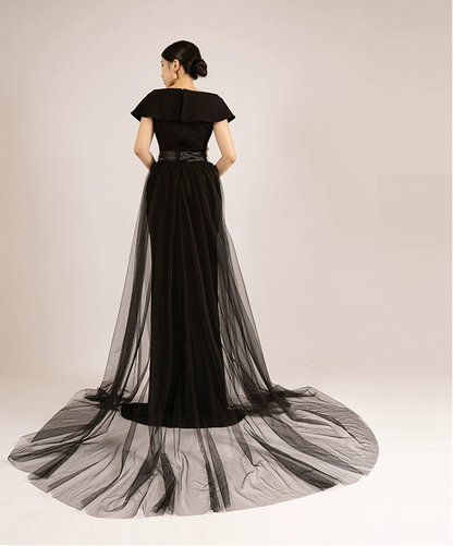 BAISHA New evening banquet host niche high-end temperament slim dress- TAKE.