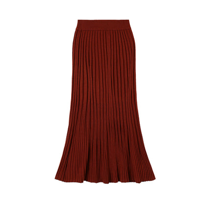 SUN YUER Knitted off-shoulder top and high-end skirt set - GENEVA