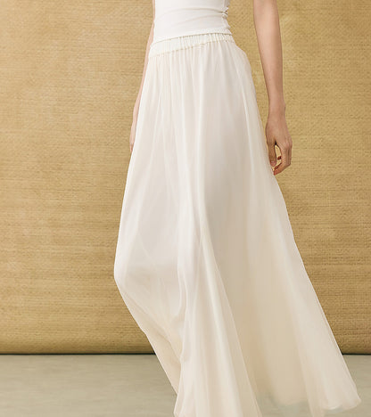 HECO Chinese style simple large elegant and flowing skirt - ELITE.