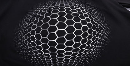 ANNAKIKI black space geometric print long sleeve top-RIMURU.