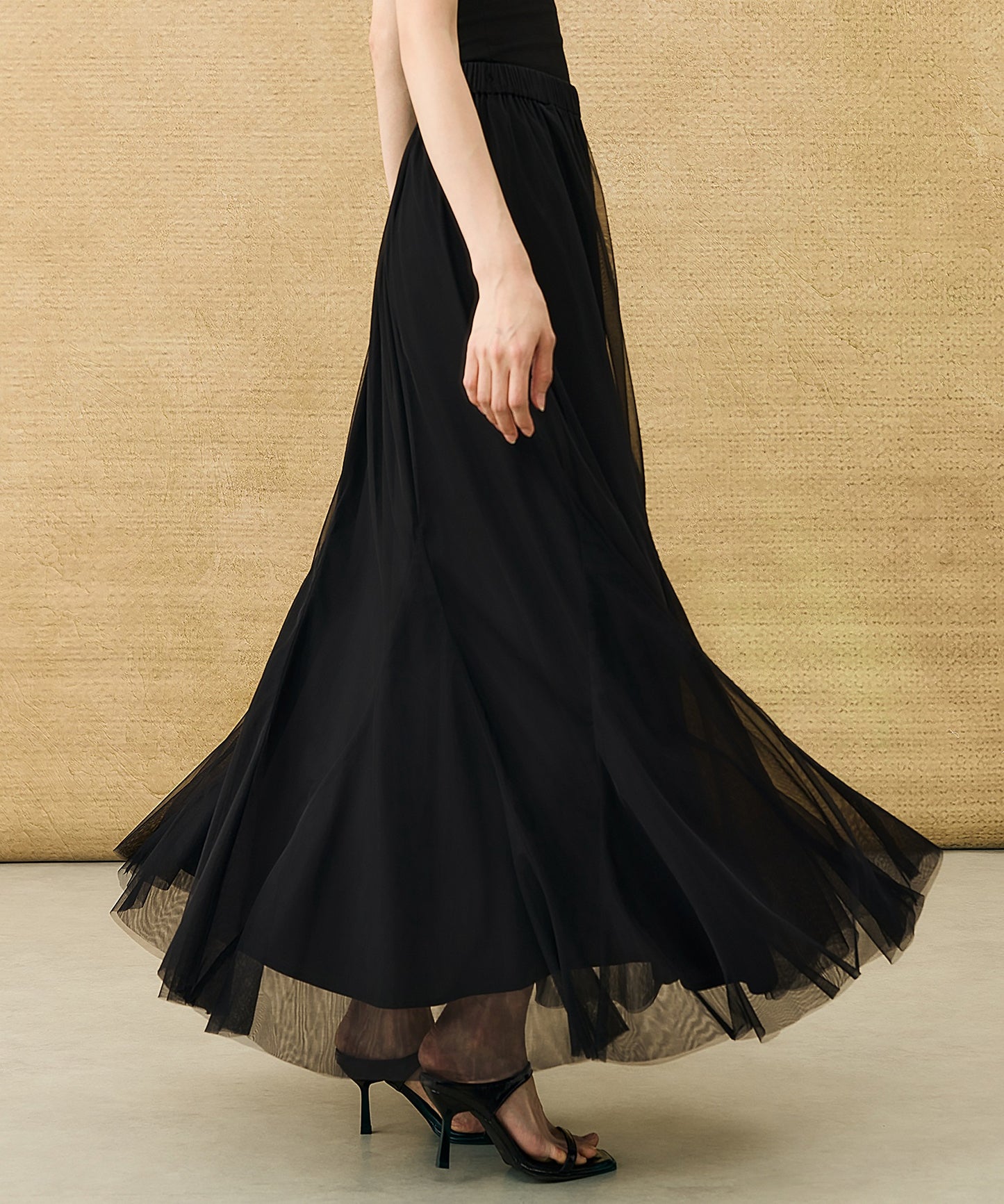 HECO Chinese style simple large elegant and flowing skirt - ELITE.