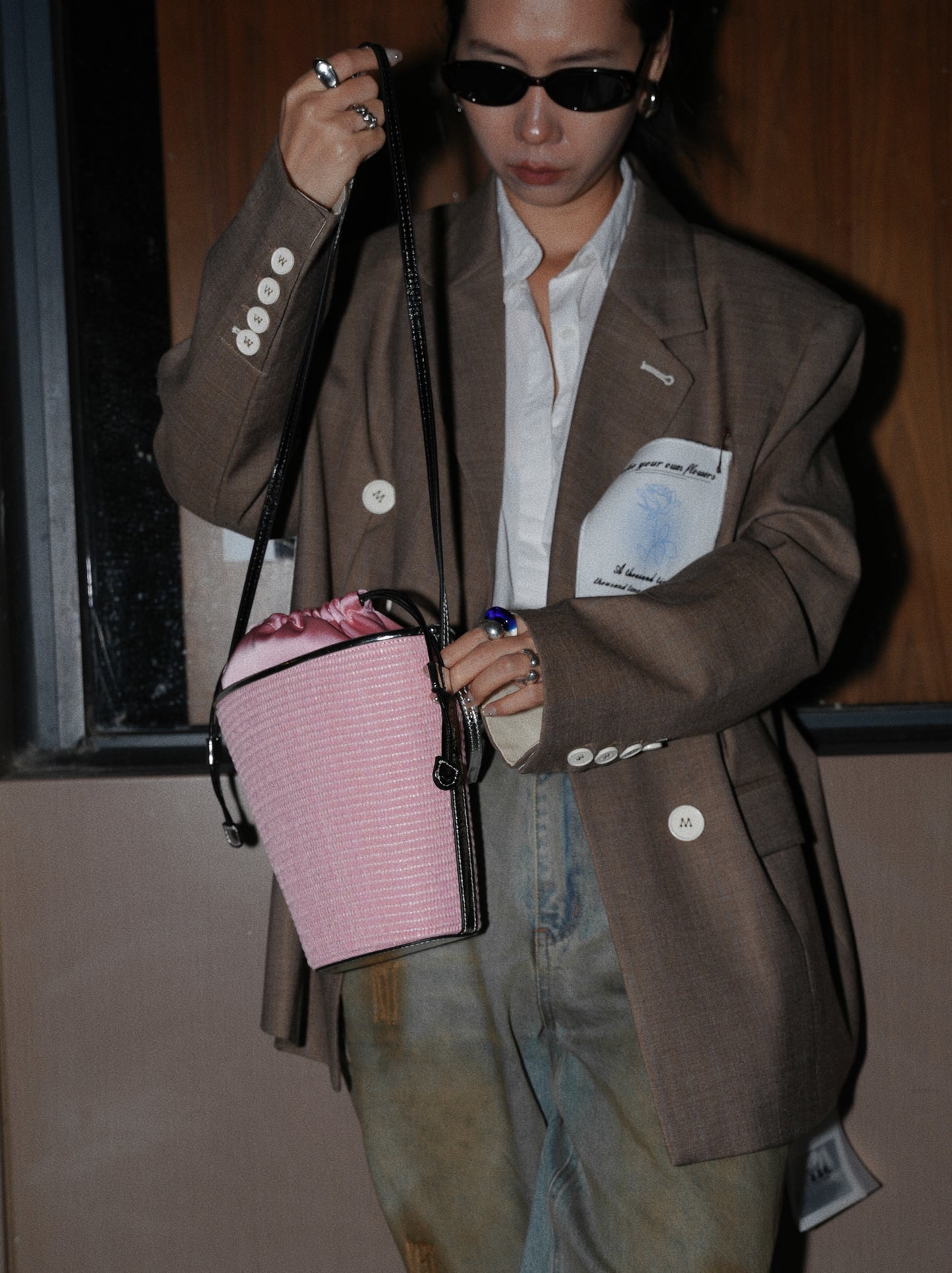 IUBALLET Chic Crossbody Woven Small Cone Bag - MEMPHIS.